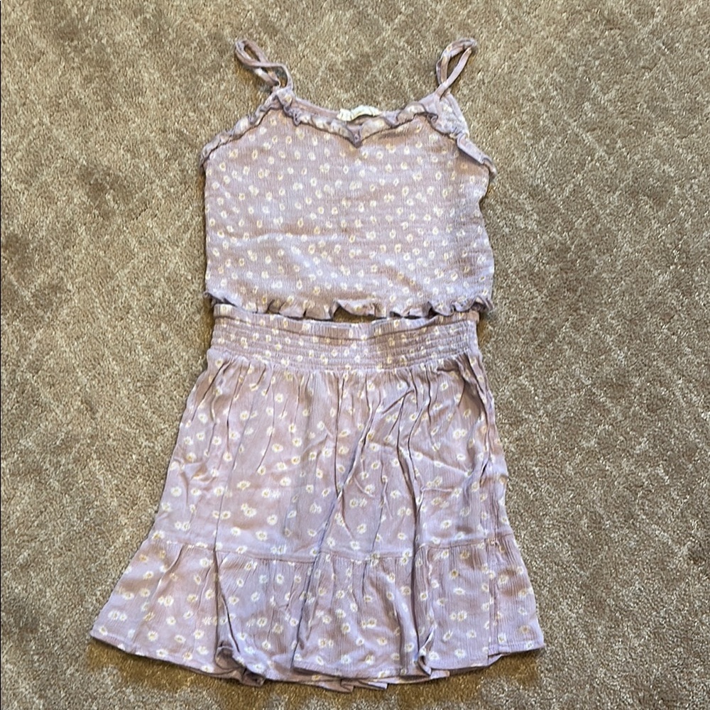 Floral Lavender Two-Piece Set